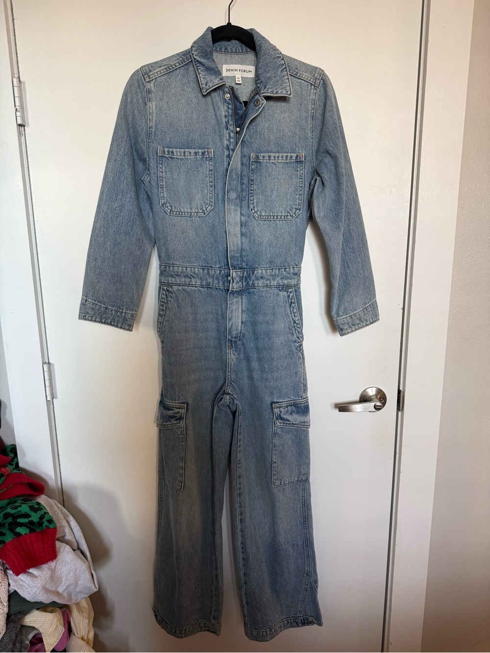 Aritzia Light Blue Denim Jumpsuit Romper